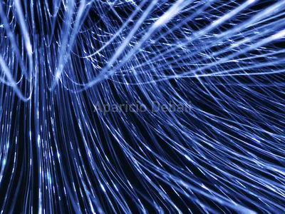 Hanging Fiber Optics 3d animation motion graphics