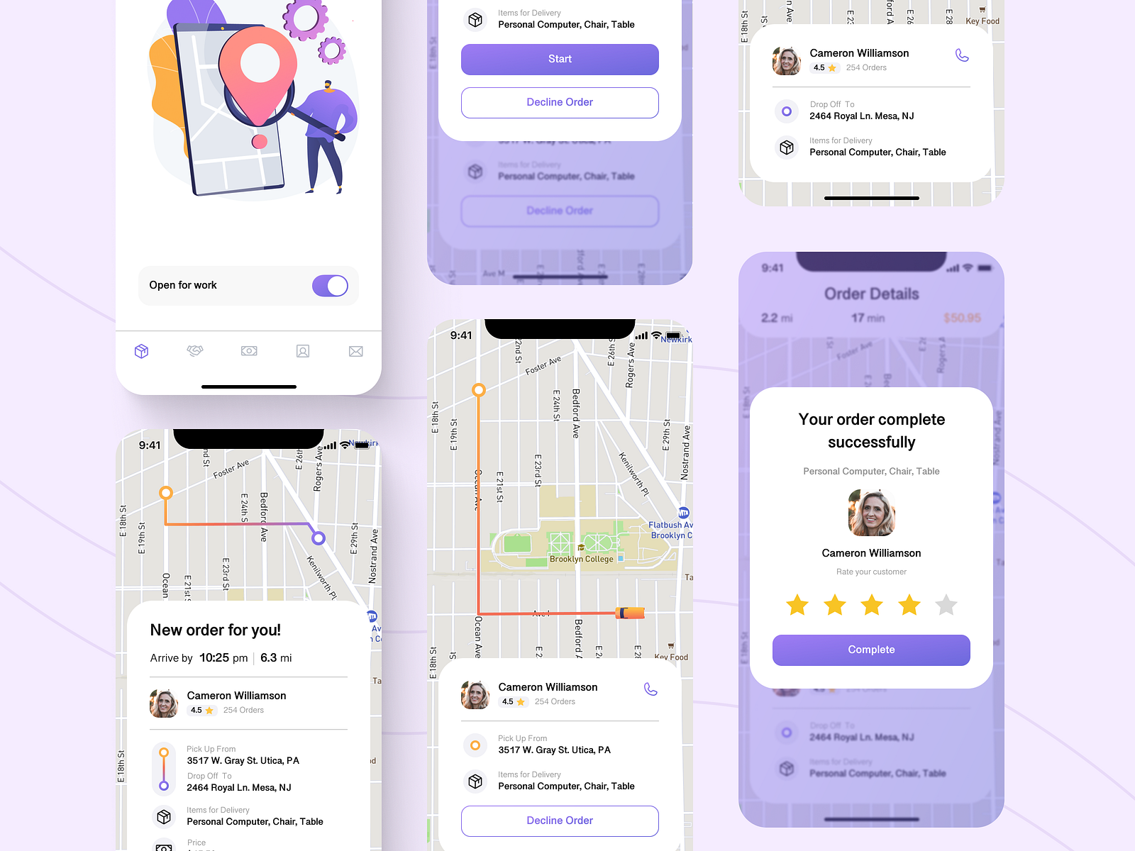 Delivery App By Kateryna Kolesnikova On Dribbble