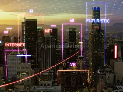 Futuristic City 3d animation design motion graphics