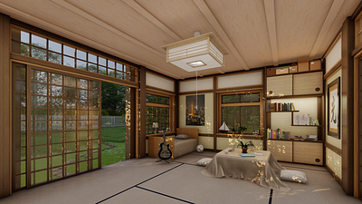 Japanese Room 1 3d architecture lumion