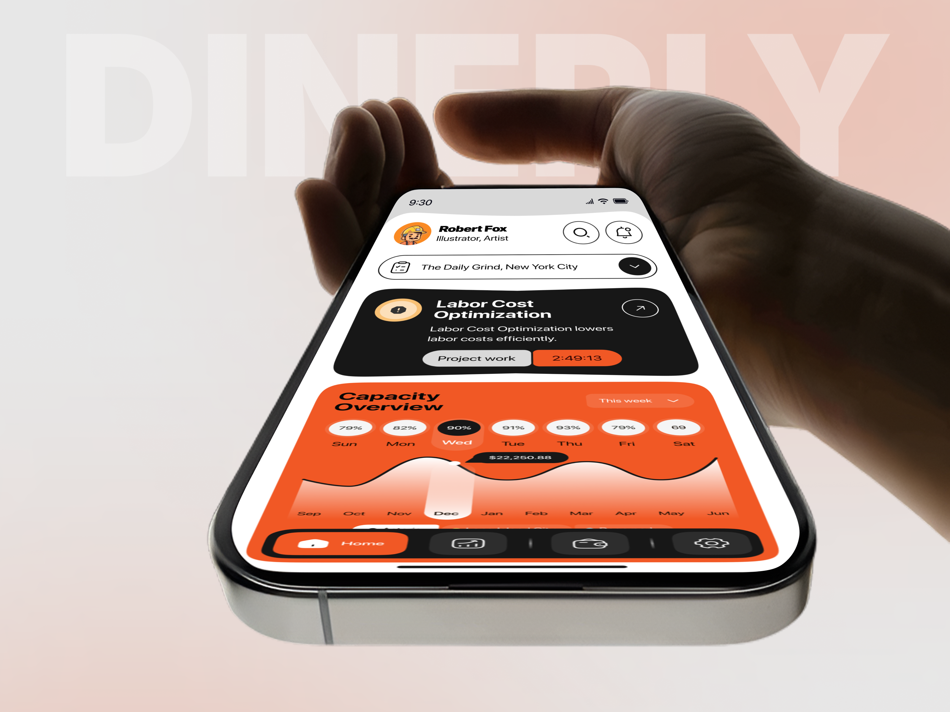 Restaurant Management Mobile App UI app design design employee management labor cost optimization mobile app product design restaurant analytics restaurant app restaurant dashboard restaurant management smart operational insights uiux web workforce management