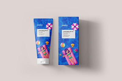 Sunscreen packaging design, cosmetics, skincare branding, label body box brand identity branding cream design face graphic design label logo logotype package packaging skin skincare skincare packaging summer sunscreen sunscreen packaging tube