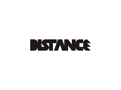 distance logotype black custom distance logotype minimal minimalistic simpicity simple typeface typo typograpy white