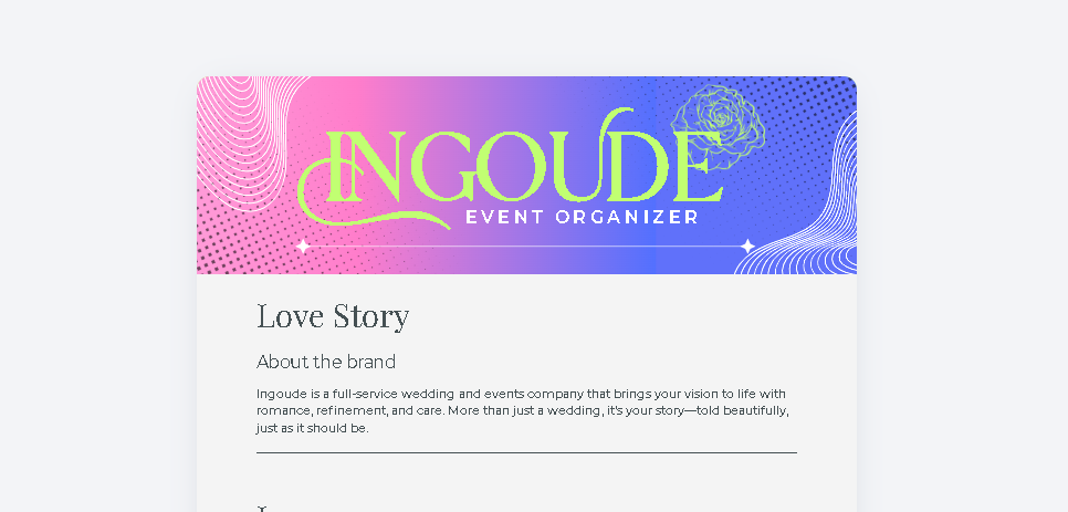 Ingoude – Complete Branding & Visual Identity brand guidelines branding graphic design
