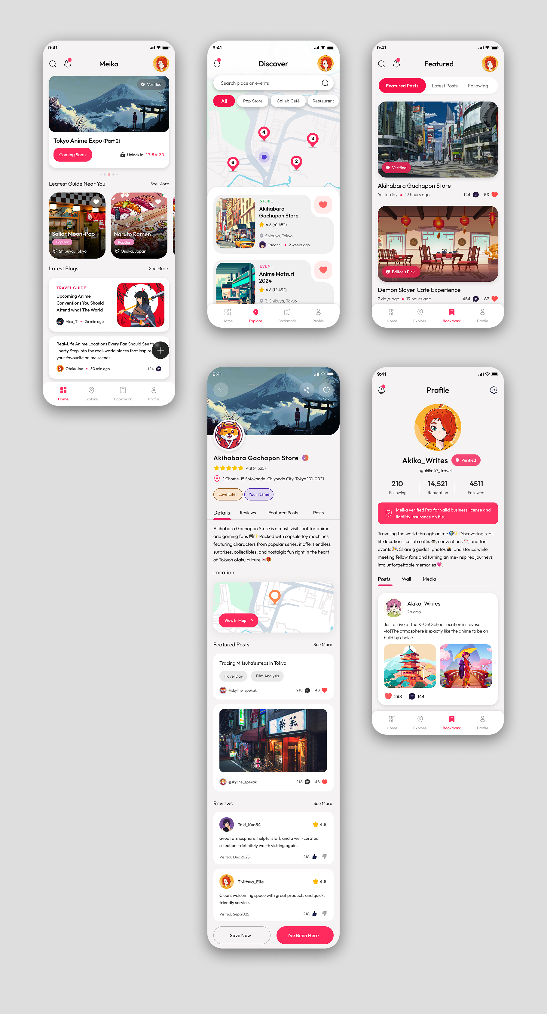 Social Media &Travel App app social social media travel travel app ui