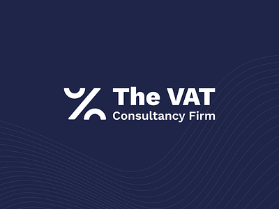 Logo Design & Branding for The VAT Consultancy Firm blue branding business consultancy dark design identity design logo logo design percentage vat