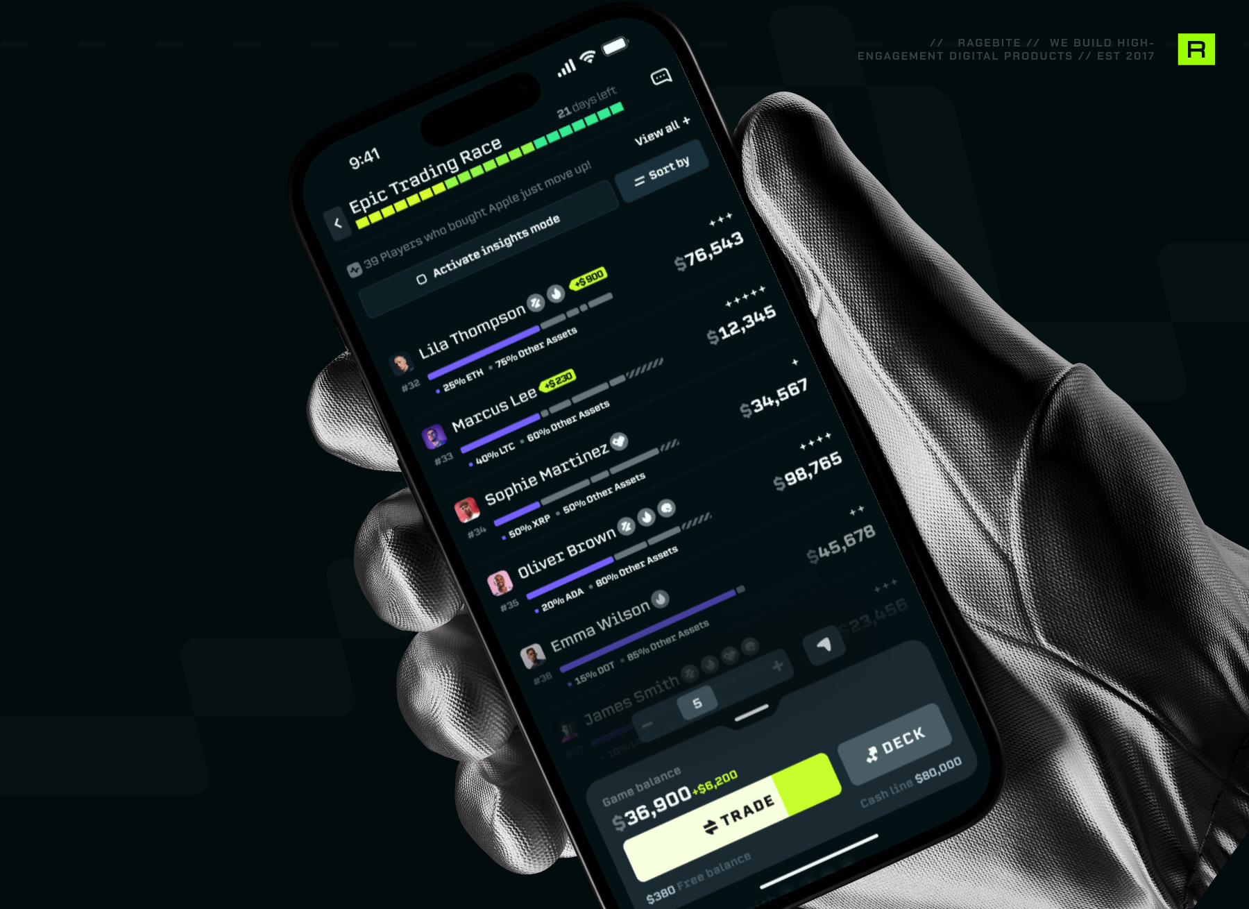 Gamified Mobile Trading App | Race-GAME betting app betting platform crypto app crypto platform crypto trading esports app esports platform fan engagement fantasy platform fantasy sports gamified trading gaming app gaming platform prediction market prop betting sports betting sports tech trading app trading platform web3 gaming