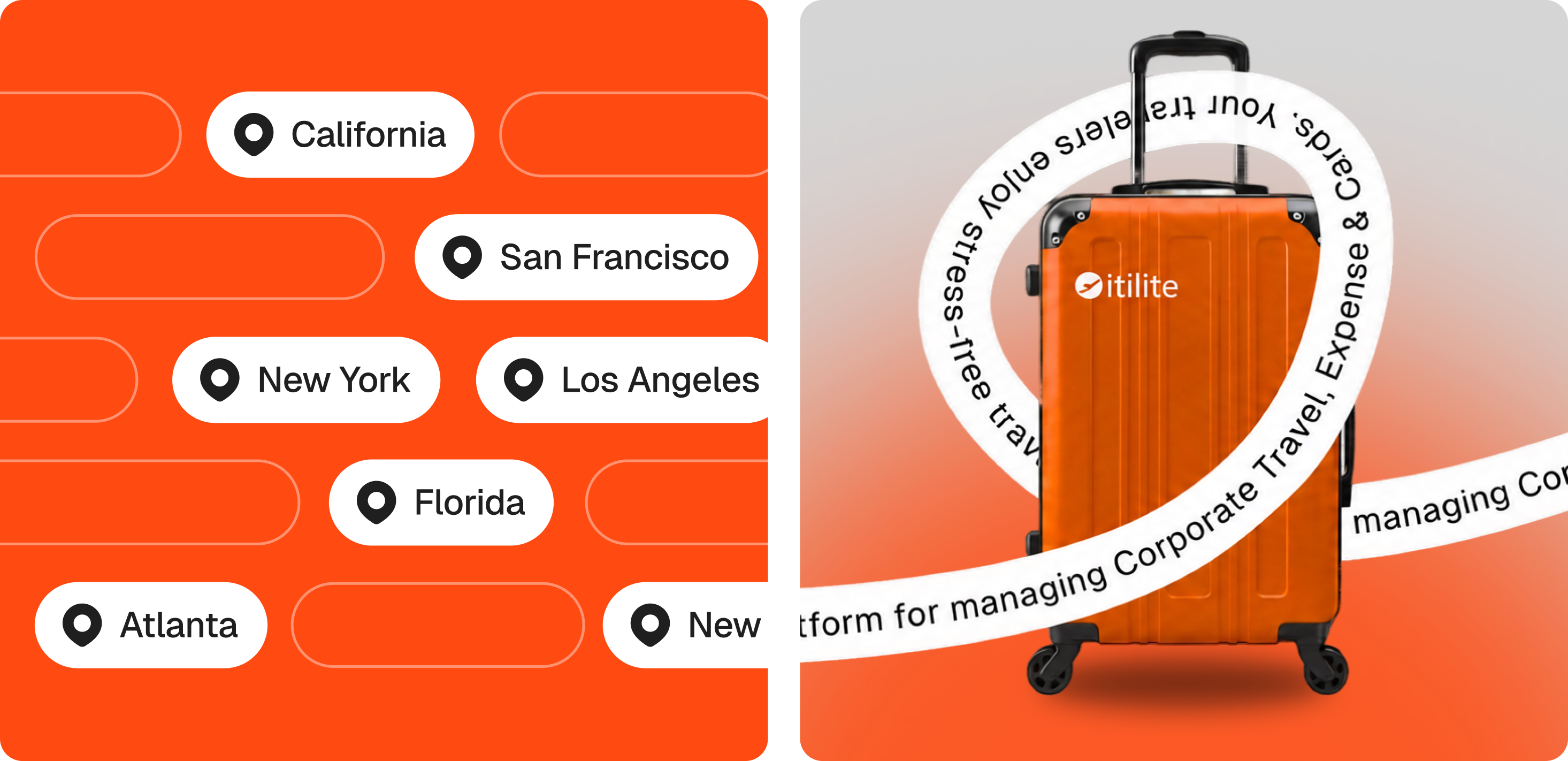 Brand explorations for itilite brand branding design gradient location orange saas travel traveling ui