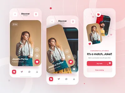 Dating App UI Design Swipe View Concept app app design bumble app dating app dating app swipe view dating app ui design mobile app ui mobile app ux design product design swipe view tinder dating app ui ui design uiux design uiux designer ux ux design