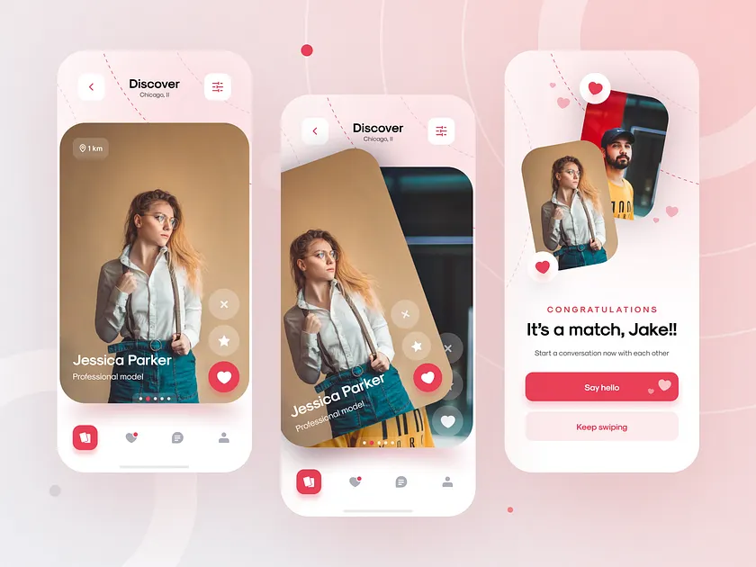 Browse thousands of Tinder UI images for design inspiration | Dribbble