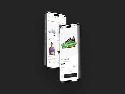 App design concept for Nike online store app app design app ui nike online online shop online shop app shop sneaker ui uiuxdesign userinterface uxui