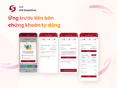 Ứng trước tiền bán chứng khoán tự động app branding design graphic design illustration logo typography ui ux vector