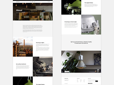 Joseph Clark – Vintage Lights 💡 branding design ecommerce typography ui user experience ux web website