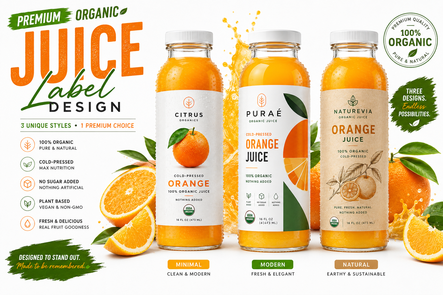 Organic Orange Juice Label Design Collection | Premium Beverage beverage branding beverage packaging bottle label design citrus branding drink packaging fmcg packaging food packaging design juice bottle design juice packaging design minimal label design modern packaging design natural product packaging orange juice branding orange juice label design organic branding organic juice packaging packaging mockup premium beverage design premium packaging design product label design