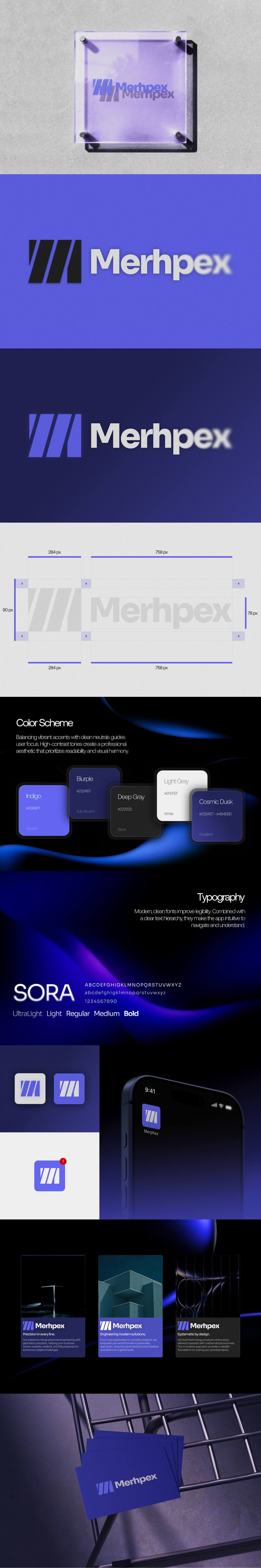 Merhpex — Brand Identity for Modern Engineering branding graphic design logo ui