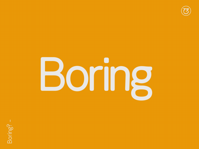 Boring? animation design kinetic type kinetic typography loop motiongraphics typography