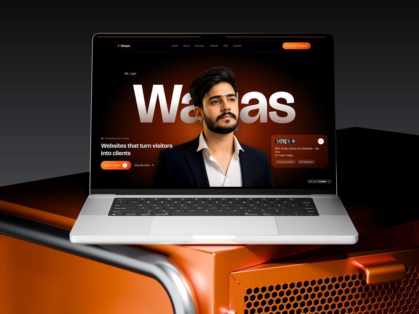 Designer's Portfolio Website - UI Design app design graphic design logo typography ui ux