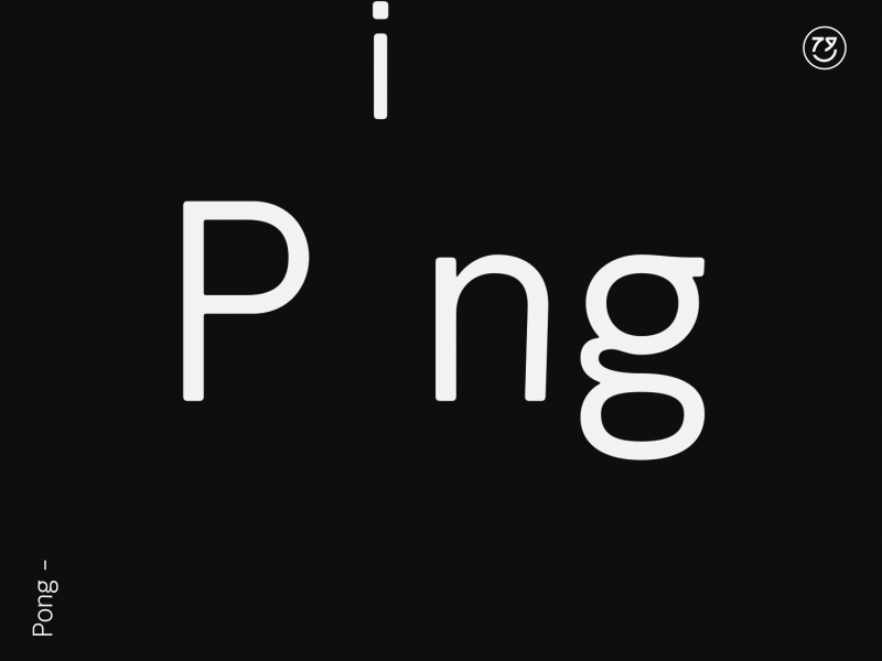 Pong animation design kinetic type kinetic typography loop motiongraphics typography