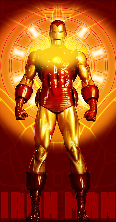 Iron Man illustration iron man marvel portrait tony stark