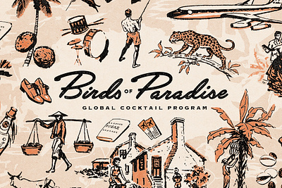 Bird of Paradise Logo Design branding creative agency design illustration logo logotype restaurant branding
