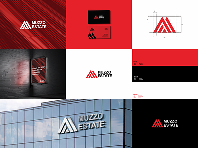 Muzo Estate Logo branding design graphic design illustration illustrator lettering logo monogram ui vector