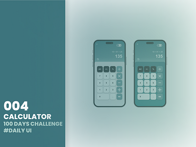 004/100 Days Design Challenge #DailyUI calculator design graphic design ui