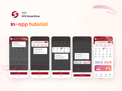 In-app tutorial VPS SmartOne app graphic design illustration ui ux