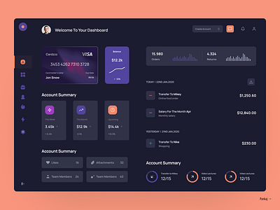 Fintech Dashboard UI build dashboard design designdrug fintech minimal product ui ui design ux visual design watchmegrow web