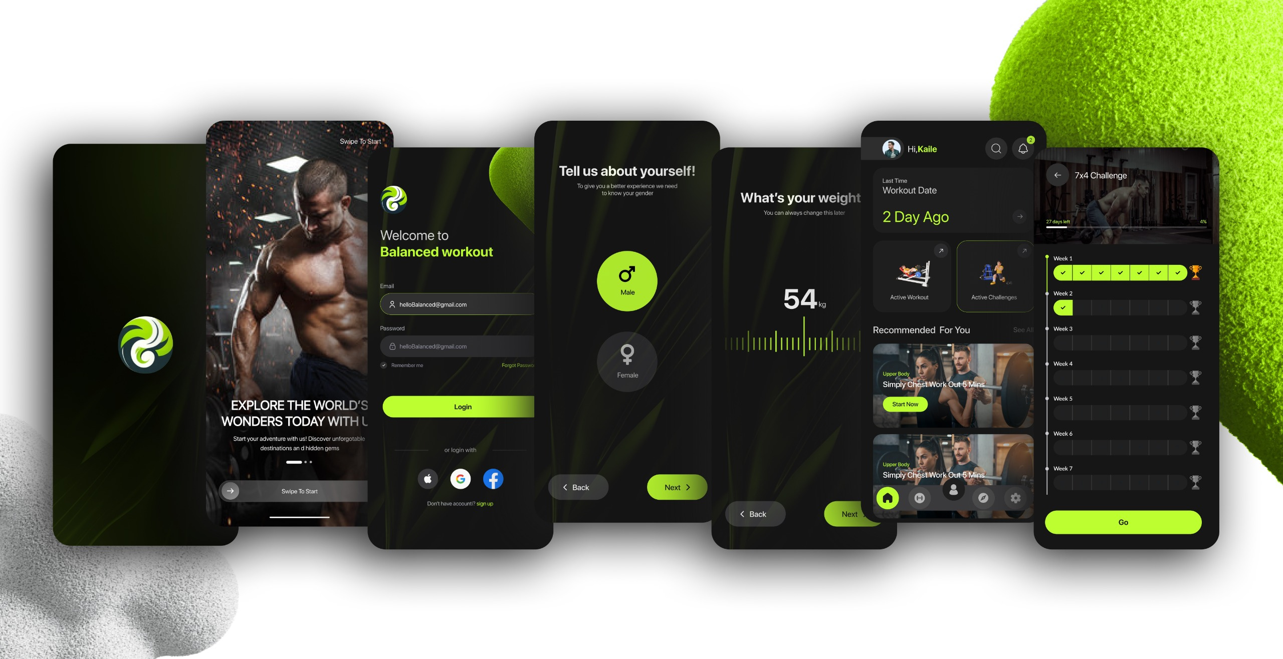 Fitness App | UI Design 3d animation app branding design dribbble figma graphic design ui uiux