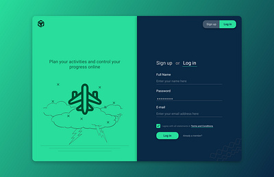 Login Page branding design graphic design illustration login modern people recent registration sign in sign up trend ui ux