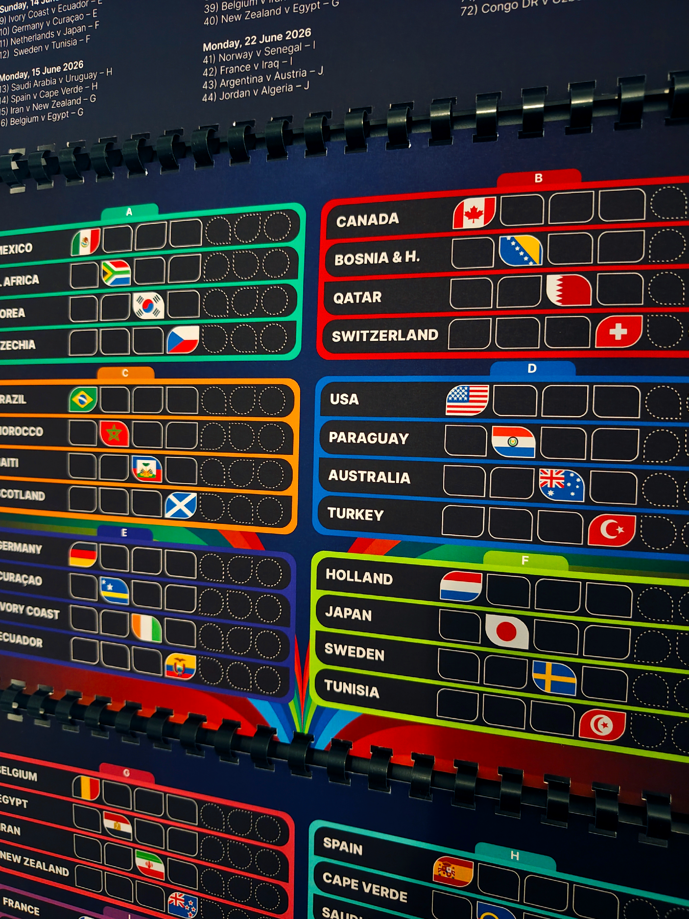 World Cup 2026 Wall Chart charts football graphic design poster ui