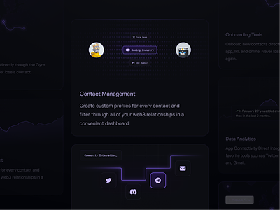 ⚡ Gyre - Blockchain Illustrations 2d blockchain blockchain ui design crm crypto cryptocurrency dark nft purple saas saas illustration telegram ui design