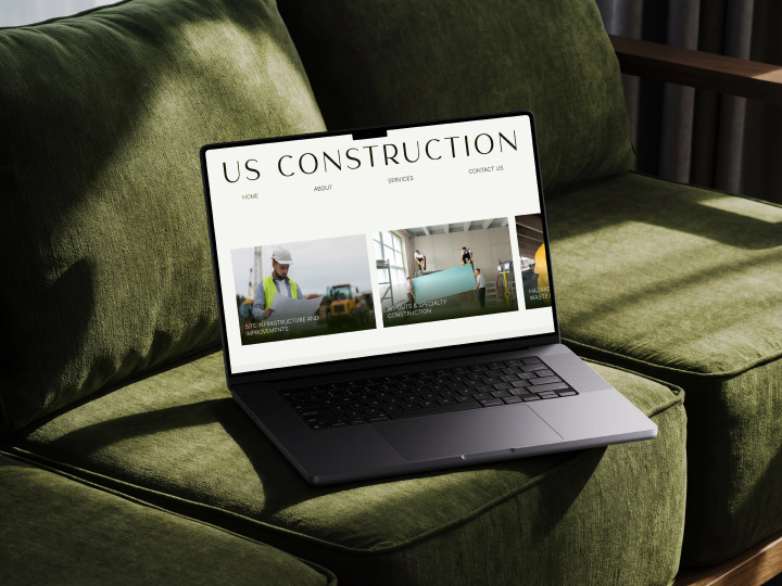 US Construction Group Website Redesign interface product service startup ui ux web