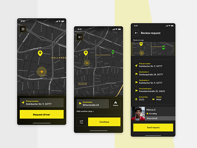 Driber - order a driver to drive your vehicle anywhere & anytime app design driver app figma taxiapp ui user experience ux