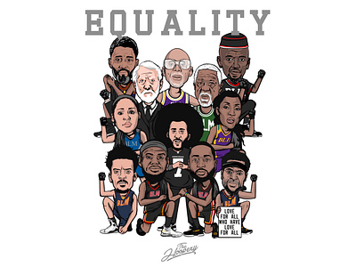Equality adobe art artwork basketball design illustration illustrator photoshop procreate sports streetwear t shirt tee shirt
