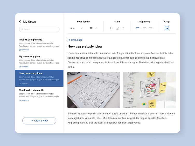 Daily UI 065 - Notes Widget by Md. Ashiqul Habib on Dribbble