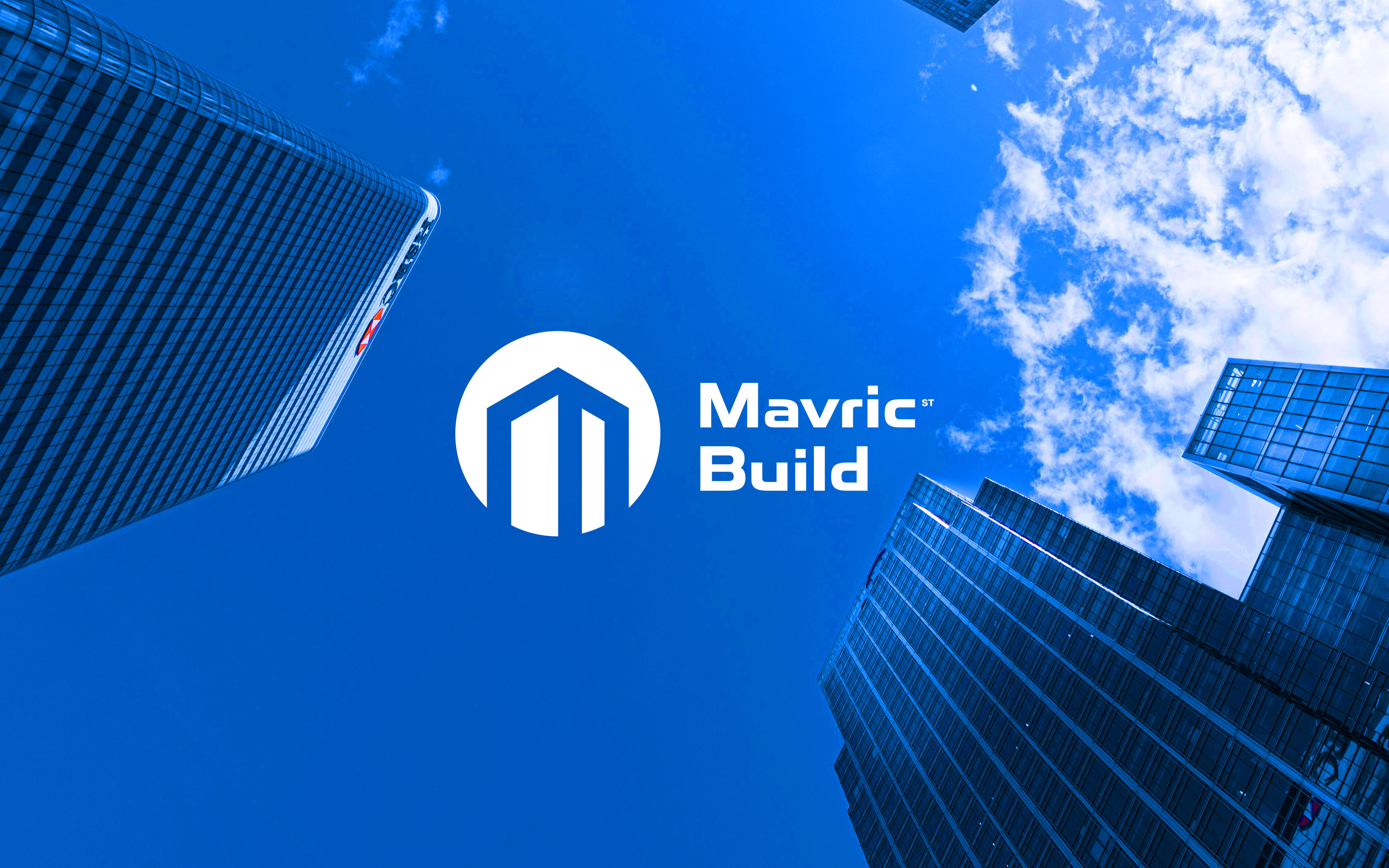Mavric Build - M logo, M letter, Construction logo, Real estate app brand identity branding building construction graphic design home house icon logo logo design logo designer m construction logo m letter logo m logo modern logo real estate ui
