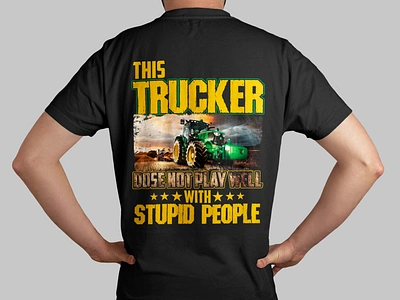 Trucker T-shirt adobe illustrator adobe photoshop clothing clothing merchandise design digital art funny t shirt funny truck driver graphic design modern trucker t shirt print design sweatshirts hoodies t shirt t shirt design tee textile design truck driver t shirt truck shirt truck t shirt trucker apparel