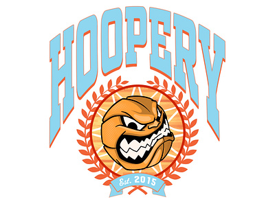 Hoopery Laurel adobe art artwork basketball design illustration illustrator photoshop procreate sports streetwear t shirt tee shirt