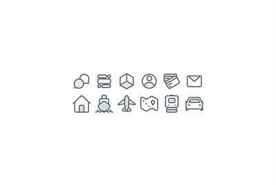 Duotone Icons adventure airbnb boat camping car chat credit dashboard design figma finance icons logo room ship train travel ui