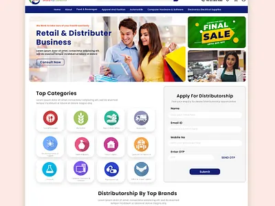 Multi vendor website design adobe photoshop branding design ecommerce ecommerce website graphic design retailer website template design ui ux web design website website design