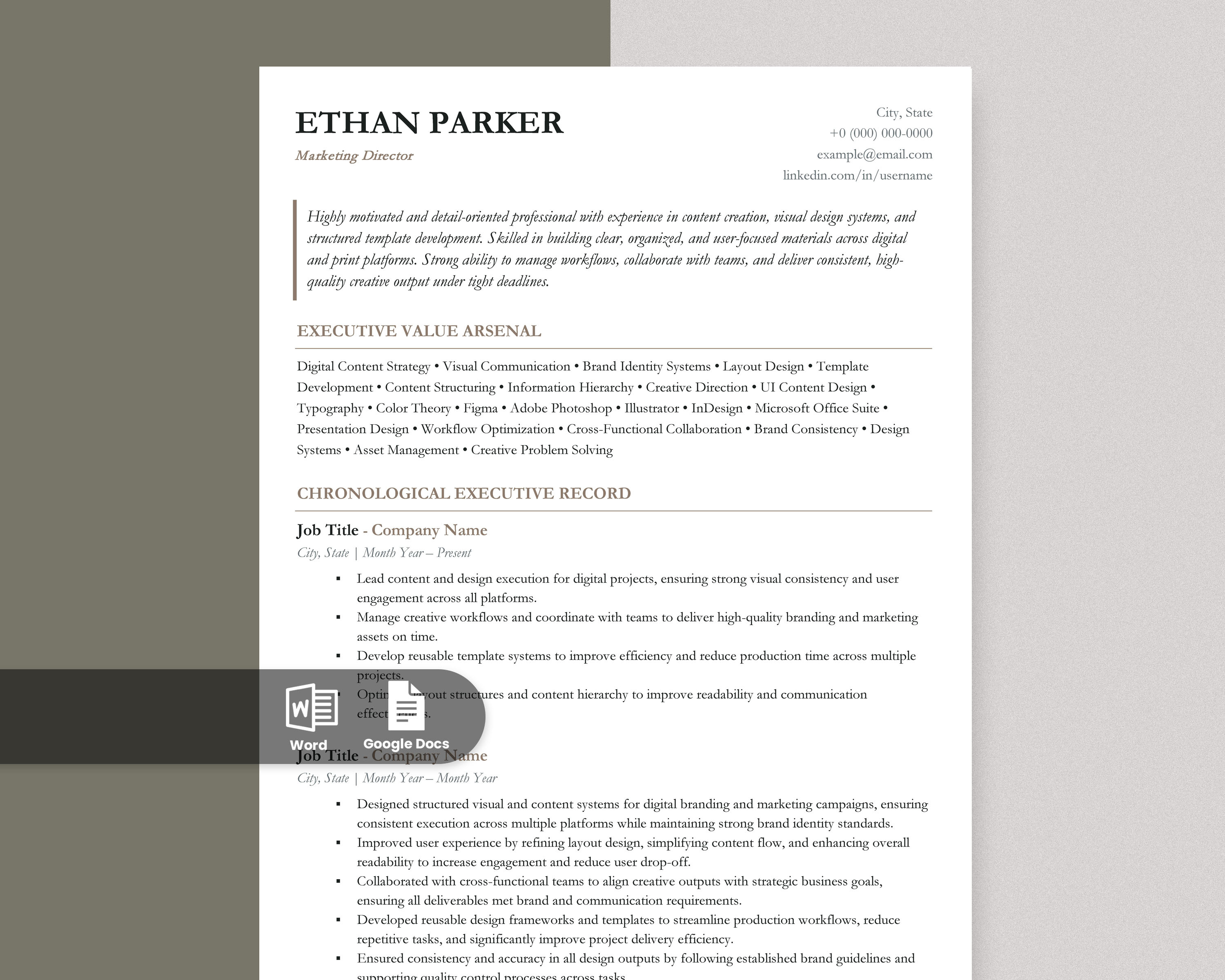 ATS CV Template 2 page resume ats friendly resume ats resume template career resume template clean resume design corporate resume template cover letter template cv template editable cv executive resume google docs resume instant download resume job application resume minimal cv template modern resume template professional cv template professional resume design recruiter approved resume resume bundle word resume template