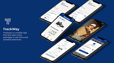 Trackway app behance delivery app design figma mobile app mobile design ui uidesign uiux ux