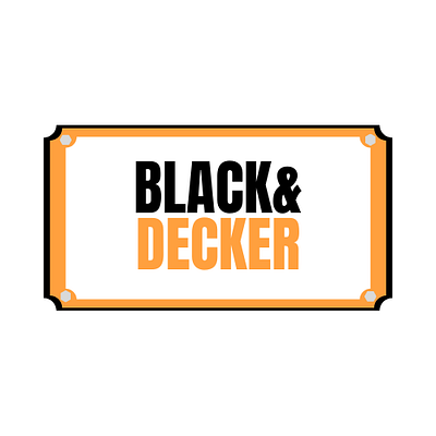 Black&Decker Logo Rework branding design graphic design illustration logo vector