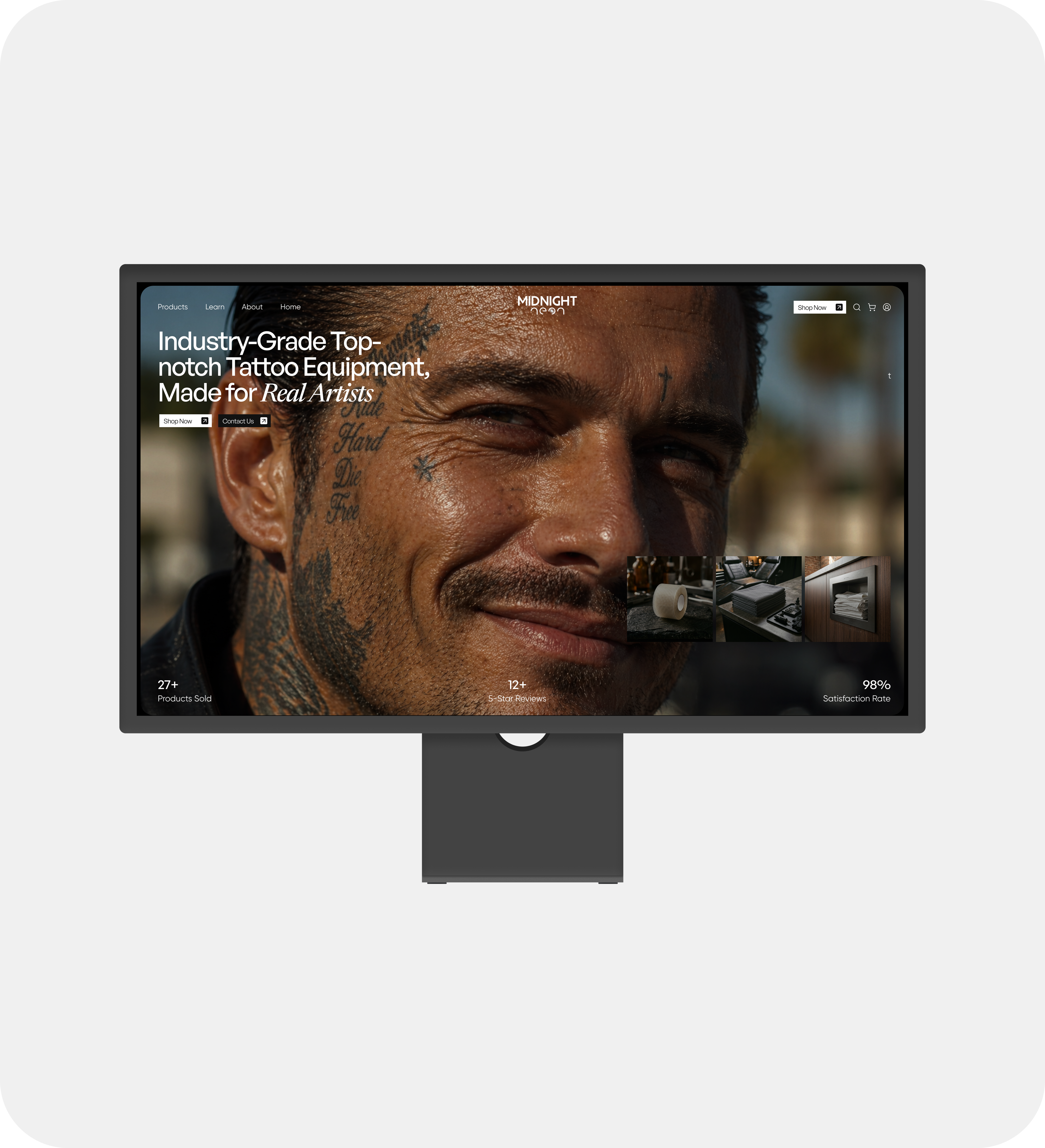 Midnight Neon V2 - Minimalist & Modern creative dark fresh graphic design hero interesting landing midnight minimalist modern purple redesign retro ui uiux uiux design unique ux web design