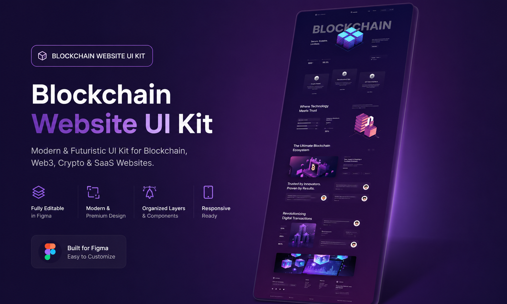 Blockchain Website UI Design blockchain figma template blockchain landing page blockchain startup website blockchain website design blockchain website ui kit crypto landing page figma crypto website ui cryptocurrency website design dark website design defi website ui figma ui kit figma website template fintech website ui modern website ui kit nft website design saas landing page figma ui ux design web3 landing page web3 ui kit web3 website design