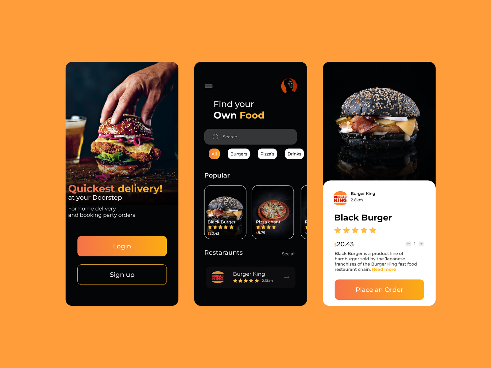 Food App Redesign........ by Mukesh Kumar G S on Dribbble