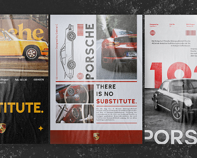 Porsche Posters Design adobe illustrator adobe photoshop design flyer graphic design porsche poster poster art poster design