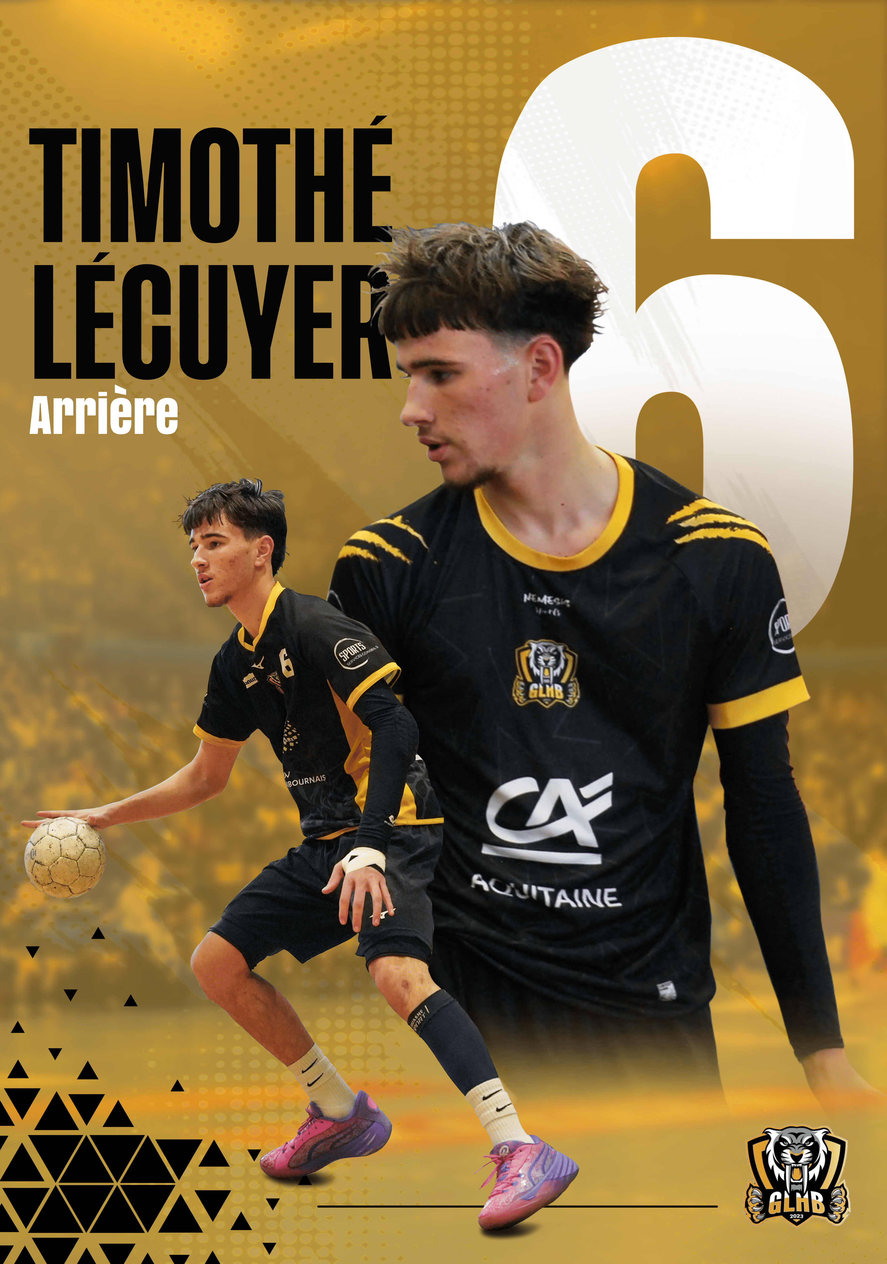 Affiche sportif handball design graphic design poster sport
