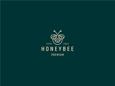 Honey bee logo 3d animation app branding business design graphic design honey bee logo illustration logo ui